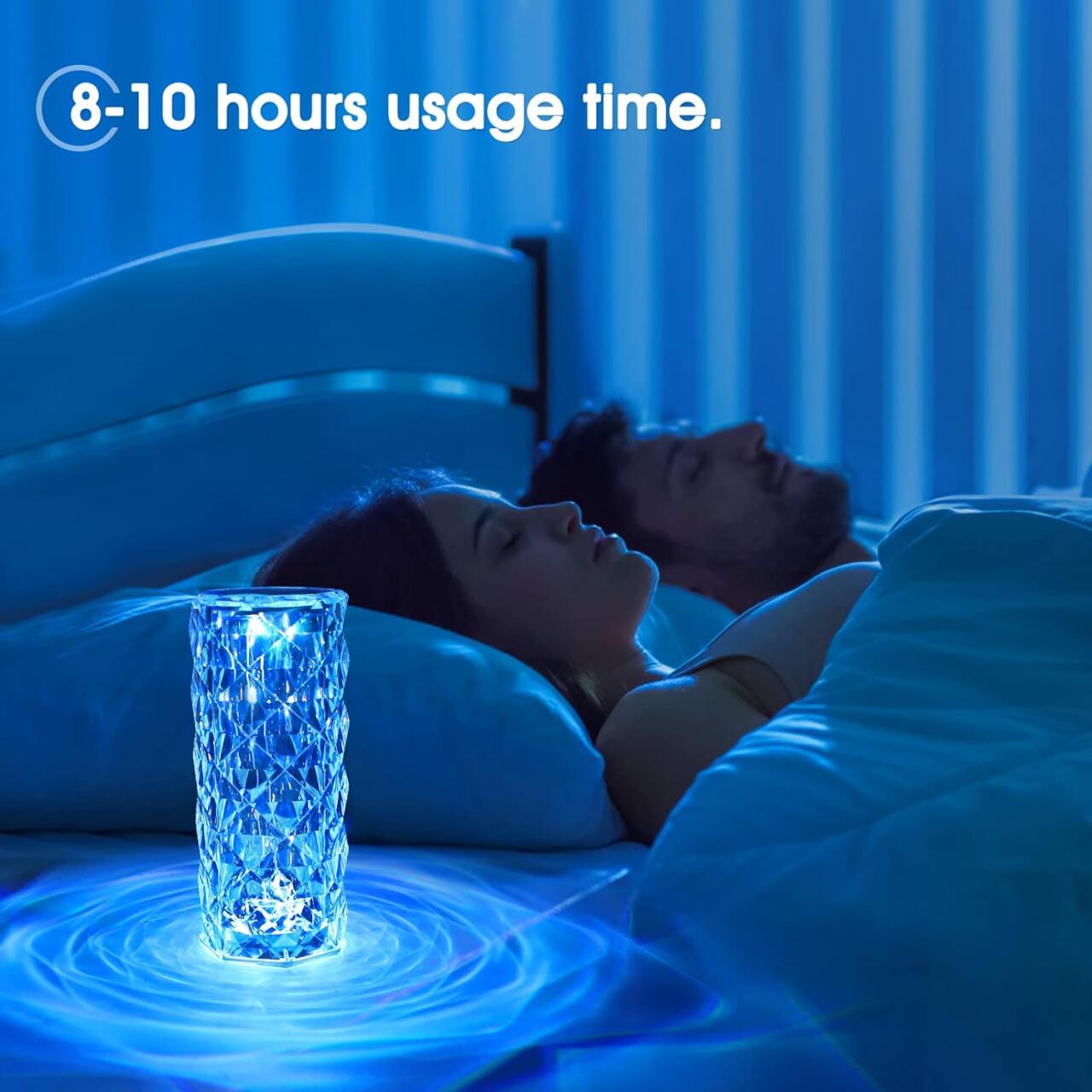 Lámpara LED Cristal Diamante – Luz Mágica al Toque